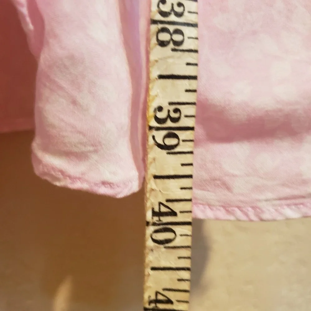 Draper James Floral Wrap Dress, Sz Medium, Pink Ruffle Summer Wrap Dress - Picture 12 of 12